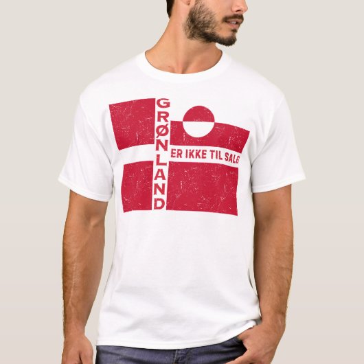 Grønland Er Ikke Til Salg Flag T-shirt (Voorkant)