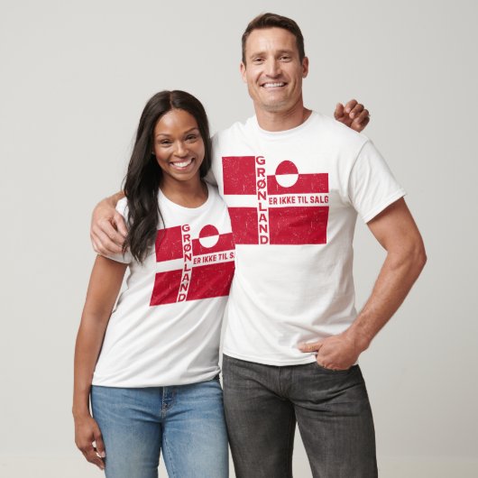 Grønland Er Ikke Til Salg Flag T-shirt (Unisex)