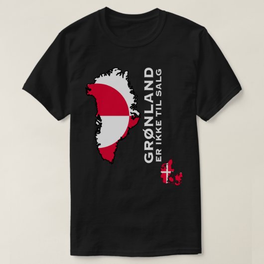 Grønland Er Ikke Til Salg M T-shirt (Design voorkant)