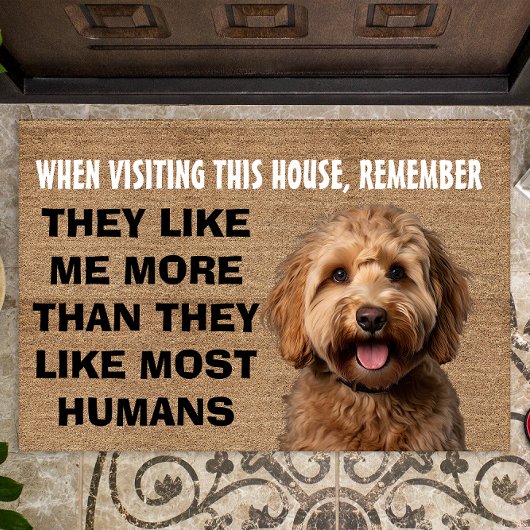 Groodle gepersonaliseerde deurmat