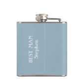 Groom aangepaste tekstkolf voor team heupfles (Achterkant)