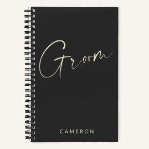 Groom Afbeelding minimalistisch speciaal geperso Notitieboek