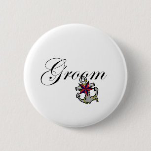 Groom Anchor Ronde Button 5,7 Cm
