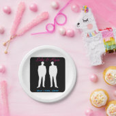 Groom and Groom Gay Wedding Papieren Bordje (Feest)