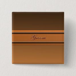 Groom Autumn Flowers Solid Button