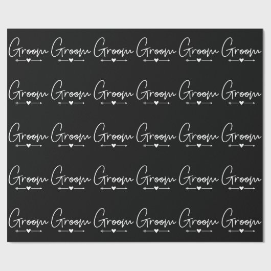 Groom bachelor cadeaupapier (Vlak)