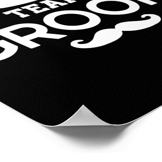 Groom Bachelor Crew Party-team Poster (Hoek)