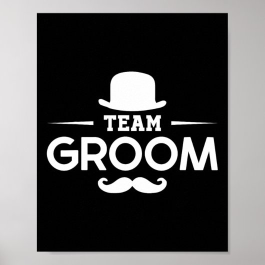 Groom Bachelor Crew Party-team Poster (Voorkant)