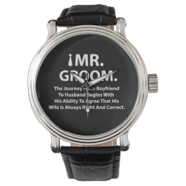 Groom Bachelor Party Gifts Horloge