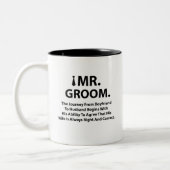 Groom Bachelor Party Gifts Tweekleurige Koffiemok (Links)