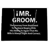Groom Bachelor Party Groot Cadeauzakje (Voorkant)