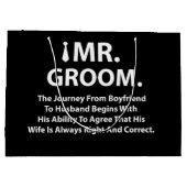 Groom Bachelor Party Groot Cadeauzakje (Achterkant)