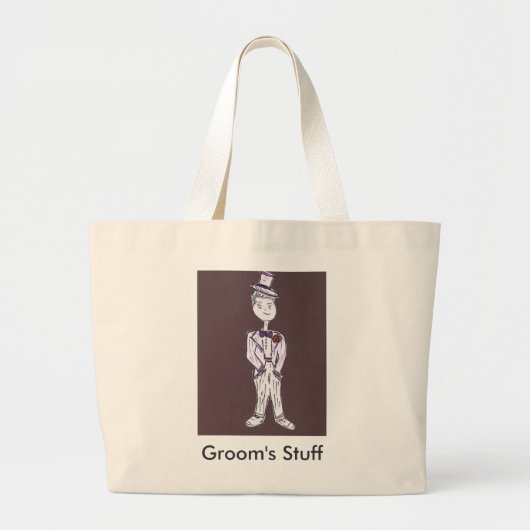 Groom/Bachelor Party Grote Tote Bag (Voorkant)