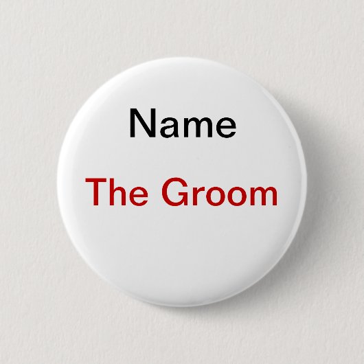 Groom Bachelor Party Ronde Button 5,7 Cm (Voorkant)