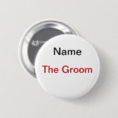 Groom Bachelor Party Ronde Button 5,7 Cm (Voorkant /achterkant)