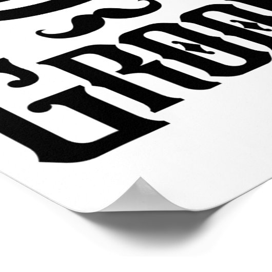 Groom Bachelor Party Top Hat Wedding Funny Matchin Poster (Hoek)