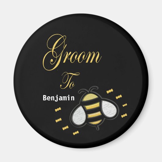 Groom Bachelor Party Weddenschap personaliseren Magneet (Voorkant)