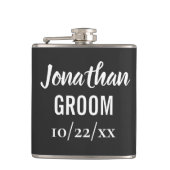 Groom Bachelor Party Wedding Favor Heupfles (Voorkant)