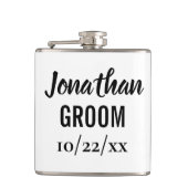 Groom Bachelor Party Wedding Favor Heupfles (Voorkant)