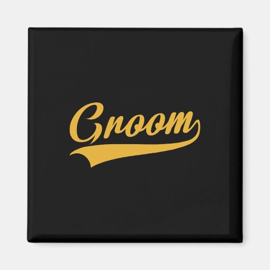 Groom - Bachelor Party - Wedding Magneet (Voorkant)