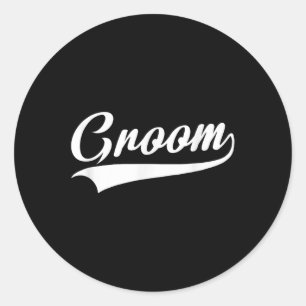 Groom - Bachelor Party - Wedding Ronde Sticker