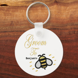 Groom Bachelor Wedding Party te zijn personalisere Sleutelhanger