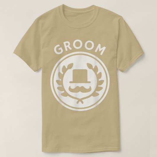 Groom Badge Bachelor Party, Wedding of Pas getrouw T-shirt (Design voorkant)