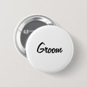 Groom Badge Ronde Button 5,7 Cm (Voorkant /achterkant)