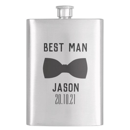 Groom Best Man Wedding Party Gift Flask Flacon (Voorkant)