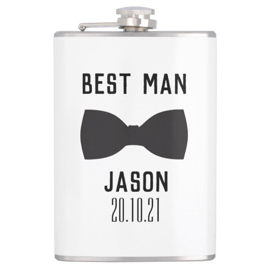 Groom Best Man Wedding Party Gift Flask Heupfles (Voorkant)