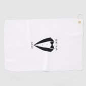 Groom Best Man Wedding Party Gift Golf Towel Golfhanddoek (Horizontaal)