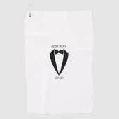 Groom Best Man Wedding Party Gift Golf Towel Golfhanddoek (Voorkant)