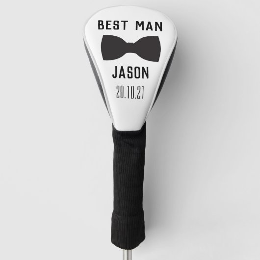 Groom Best Man Wedding Party Gift Golfheadcover (Voorkant)