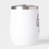 Groom Black White Script Wedding (Voorkant)