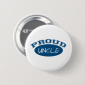Groom (blauw) ronde button 5,7 cm (Voorkant /achterkant)