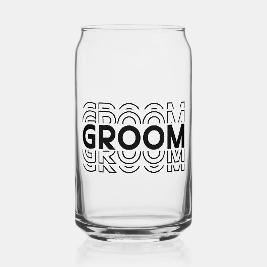 Groom  blikvorm glas (Voorkant)