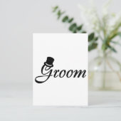 Groom (Blk top-hoed) Briefkaart (Staand voorkant)