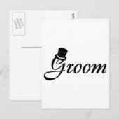 Groom (Blk top-hoed) Briefkaart (Voorkant / Achterkant)