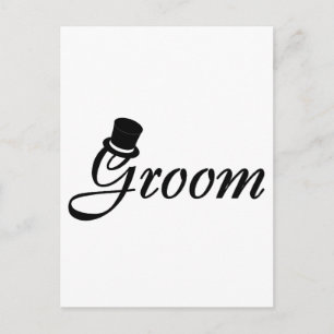 Groom (Blk top-hoed) Briefkaart