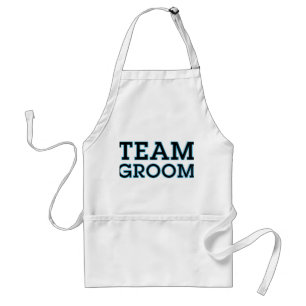 Groom Blue Outline team Standaard Schort