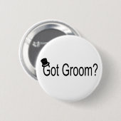 Groom (bovenste hoed) ronde button 5,7 cm (Voorkant /achterkant)