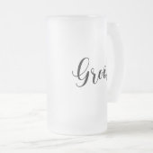 Groom-Bowtie Wedding, Bachelor-party Matglas Bierpul (Voorkant rechts)