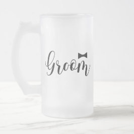 Groom-Bowtie Wedding, Bachelor-party Matglas Bierpul