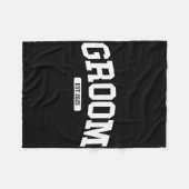 Groom Bride 2025 Just Married Couples Verloving W Fleece Deken (Voorkant (Horizontaal))