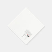 groom bride cartoon met roodharsluiers servet (Hoek)