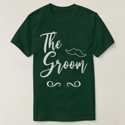 Groom & Bride Wedding Matching T-shirt (Design voorkant)