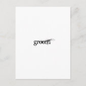 Groom Briefkaart (Voorkant)
