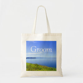 Groom bruiloft canvas tas. Nationaal park Grand Te Tote Bag
