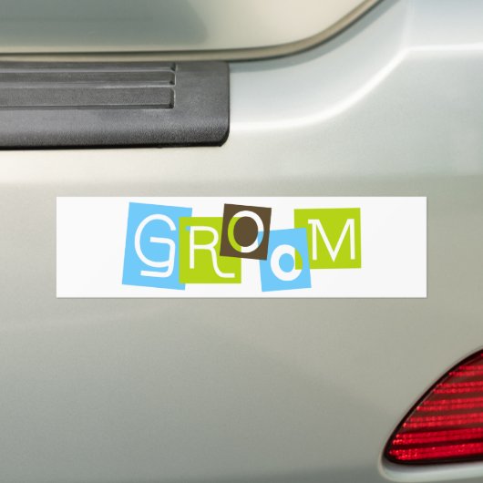Groom Bumpersticker (Op auto)