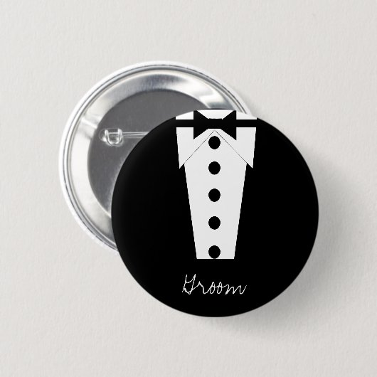 Groom Button (Voorkant /achterkant)